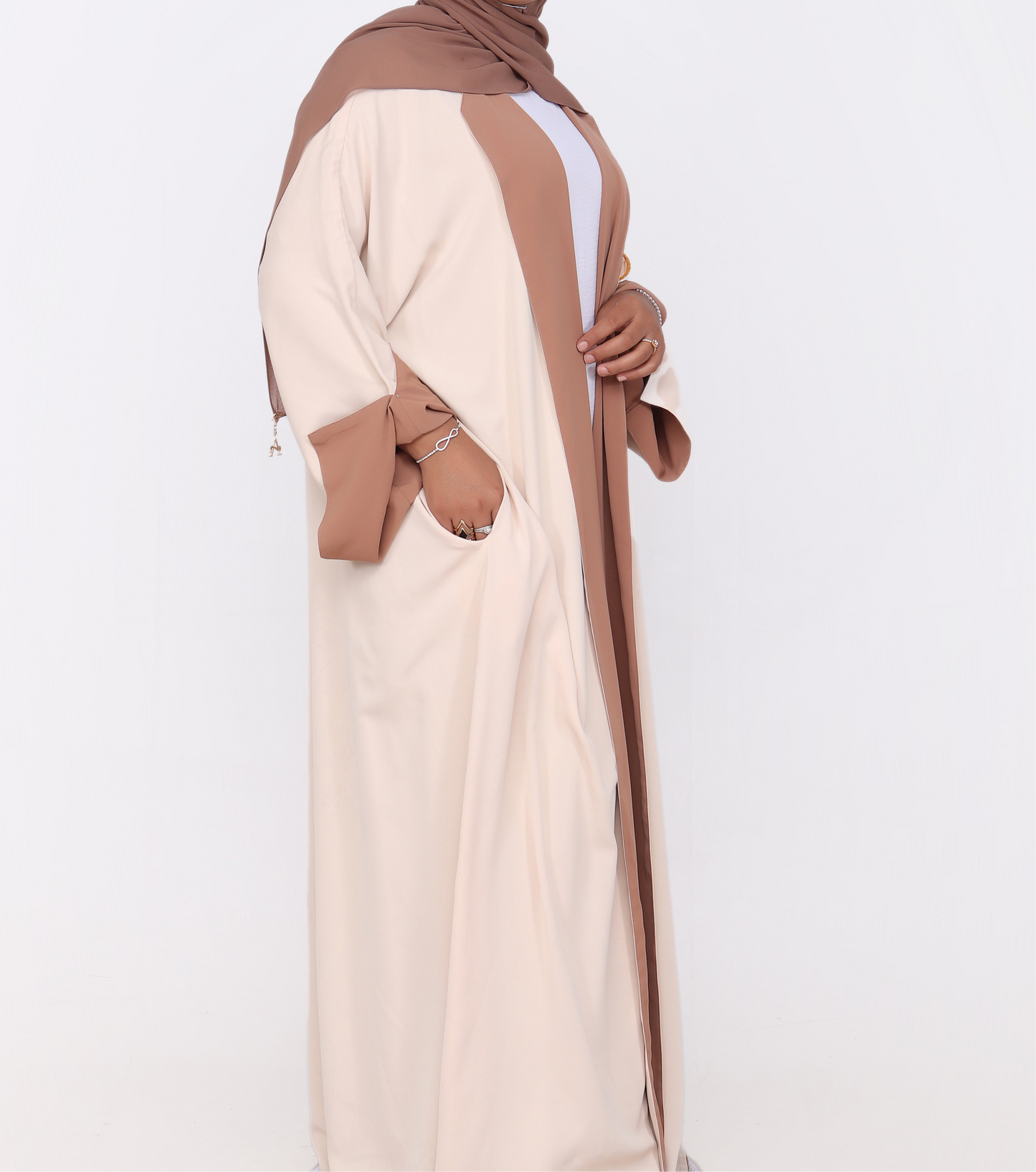 ZARAZ ABAYA - Cocoa/Beige