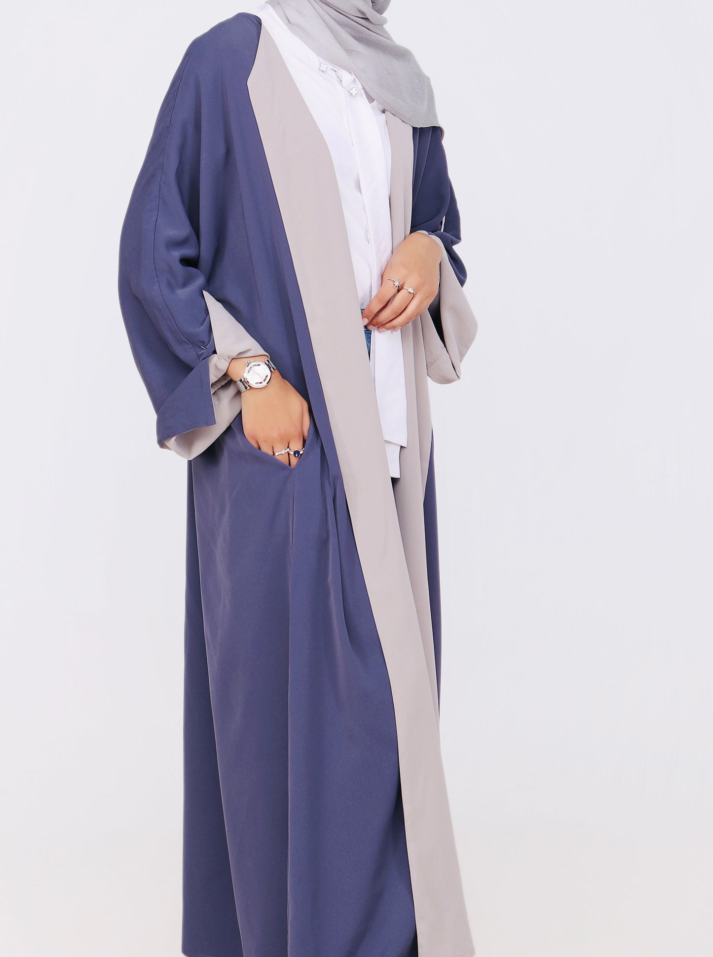 ZARAZ ABAYA - Navy blue/Grey